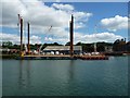 Moored platform near the outfall, Ipswich