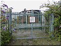 Closed entrance to Eastman Chemical site