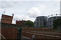 View of flats near Gasholder Park from Camley Street