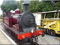 TL5503 : Visiting heritage steam engine at Ongar station by Marathon