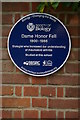 Blue plaque to Honor Fell, outside Wychwood School, Banbury Road, Oxford