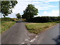 Road junction and grass triangle