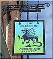 Sign for the Dragon Inn, Worcester