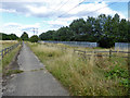 Depressed footpath at spillway crossing