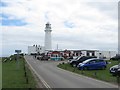 Road approaching Flamborough Head lighthouse