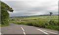 Tower Road seen from the A39 and valley below