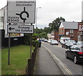 Directions sign facing Bournemouth Road, Chandler