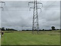 SX9791 : Walking to Sowton under the power lines by David Smith