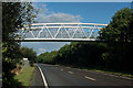 SS5331 : A new cycle footpath over the A39 at Roundswell by Roger A Smith