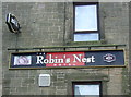 Sign for the Robins Nest Hotel, Chirnside