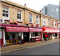 Shops on the north side of The Quay, Ilfracombe