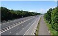 M27 looking westwards from Whiteley Lane in 2017