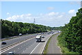 M27 looking westwards from Whiteley Lane in 2017 - zoom shot