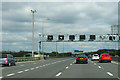 The M1 approaching Junction 42