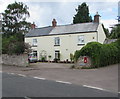 English Bicknor house and postbox, Ross Road, Gloucestershire