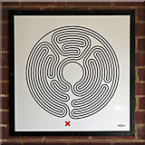 TQ1585 : Sudbury Hill tube station - Labyrinth 15 by Mike Quinn