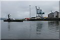 Observation tower and cranes, Ocean Terminal