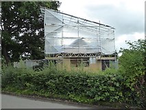SO8742 : Repairs to Earl's Croome Village Hall by Philip Halling