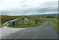 Footpath and driveway at Croft Gate, Gisburn Forest