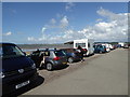 In the car park at Ogmore-by-Sea in August