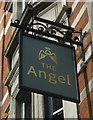 Sign for the Angel Free House, London