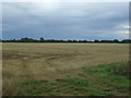 Stubble field near Bridge Farm