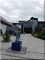 Sculpture outside Exeter University Business School