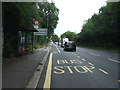 Bus stop and shelter on Woodford New Road (A104)