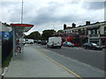 Bus stop and shelter on the A104, Woodford Green