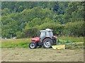 Turning the hay at High Staples Farm