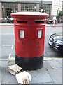 Double aperture Elizabeth II postbox on City Road, London EC1