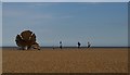 TM4657 : "The Scallop", Aldeburgh beach by Christopher Hilton