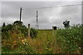 Powerlines over the fields at Deystone