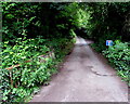 No Through Road sign, Nantgavenny Lane, Mardy