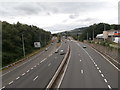 The A470, seen from the footbridge