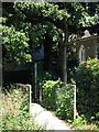 Footbridge over a culvert off Culvert Lane