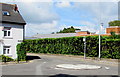 Mini-roundabout in the middle of a T-junction, Whitchurch, Cardiff