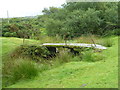 Old stone clapper bridge at Bradford