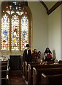 Scarecrow family, All Saints Church, Kingsdon