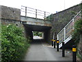 Railway bridge over National Cycle Route 3, Hayle Railway Station