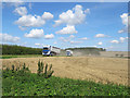 TL6648 : Harvest time in Suffolk by John Sutton