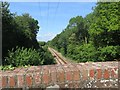 Bridge crossing the Shanklin to Ryde railway at Harding Shute