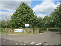 SU6353 : The Vyne School entrance by Mr Ignavy