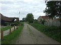 Track to playing fields, Sutton-in-the-Isle