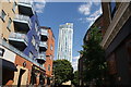 View of Hotel Novotel Canary Wharf from Manilla Street