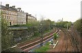 Railway between Pollokshaws West and Pollokshaws East stations