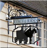 SK1846 : Sign of the Coach & Horses by Gerald England