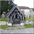 Through the lychgate