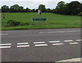 ST9998 : A429 directions facing the road from Ewen, Gloucestershire by Jaggery