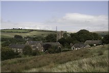 SY5292 : Askerswell village from the south by Becky Williamson